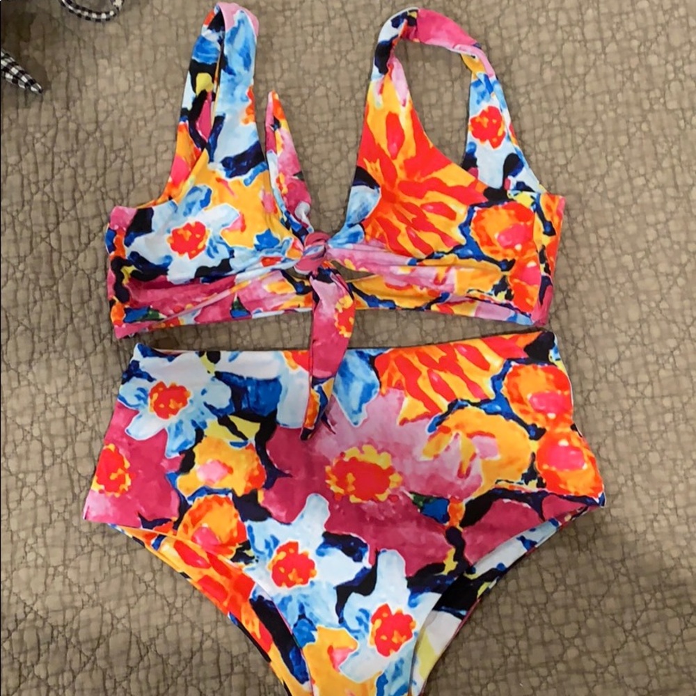 SHEIN Floral Bikini Mara Hoffman Inspired Medium